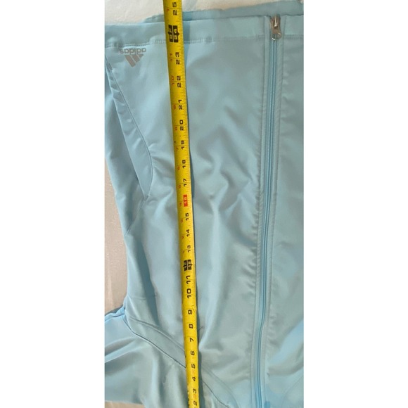 Adidas Beautiful Soft Blue Performance Track Jacket, Size M * wom158 - Picture 10 of 12